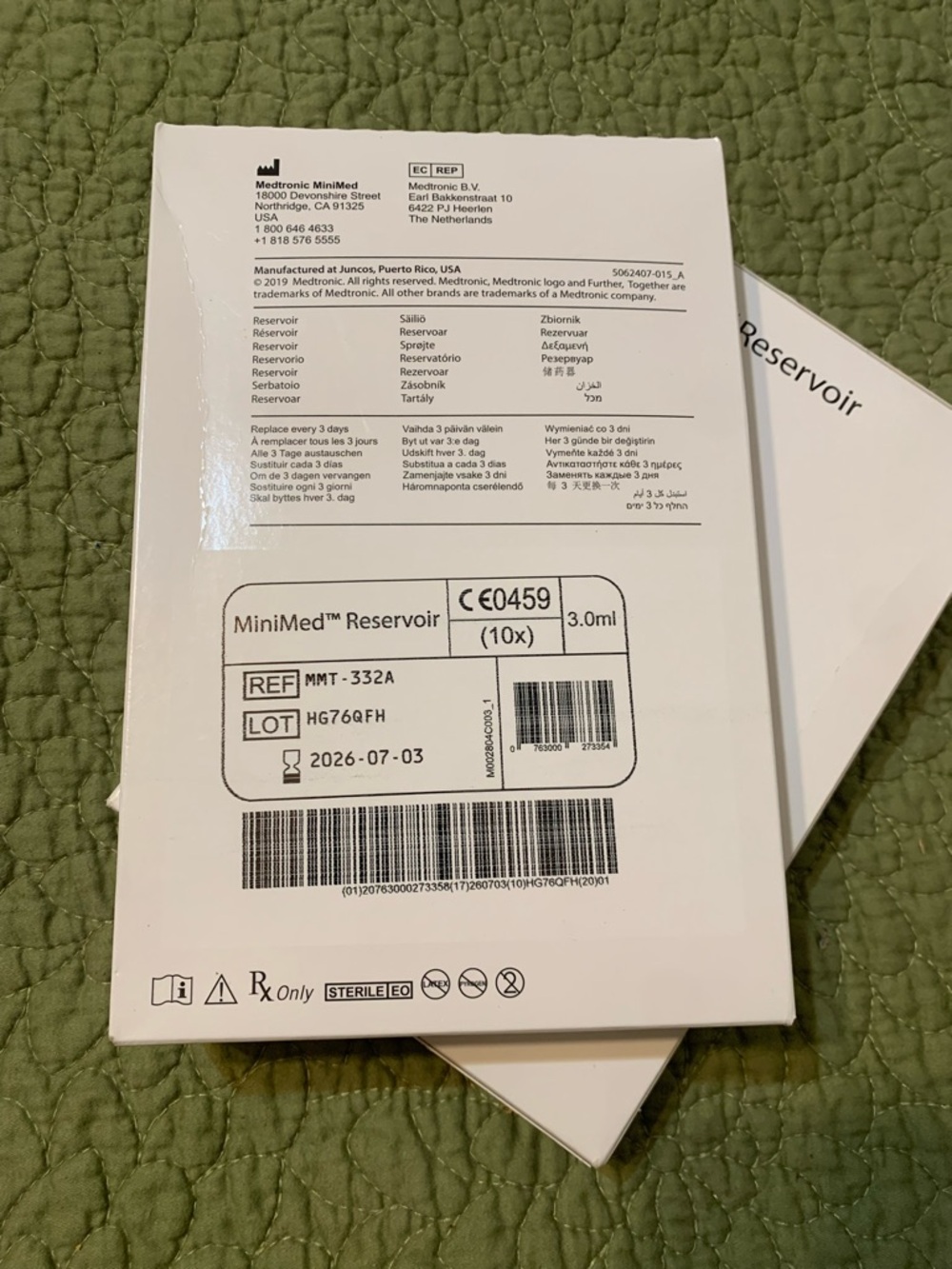 MiniMed Reservoir 3.0 Sealed Expiration Date 7/2026 - Picture 2 of 2